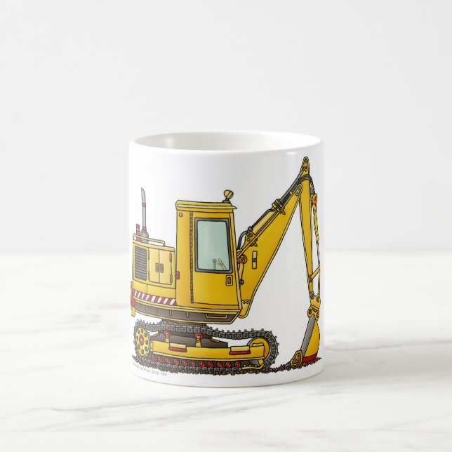 Digger Shovel Construction Mugs (Center)