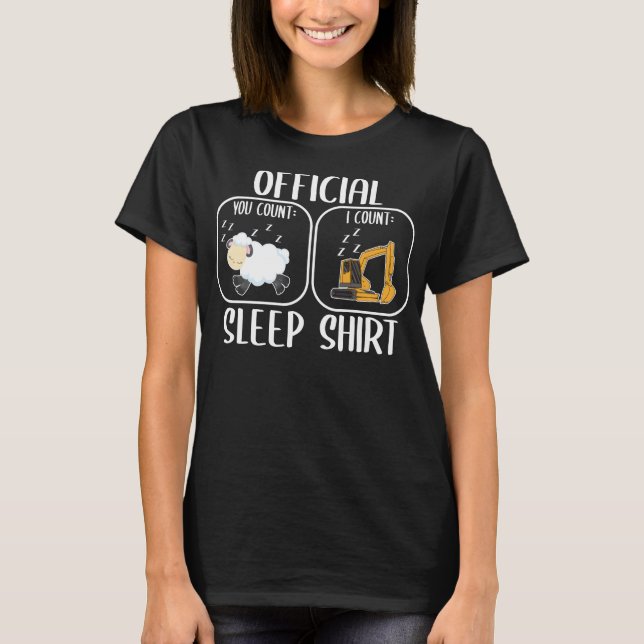 Digger sleep shirt counting sheep (Front)