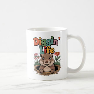 Diggin’ Life Funny Gopher Coffee Mug