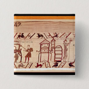 Digging the fortifications for a camp at 15 cm square badge