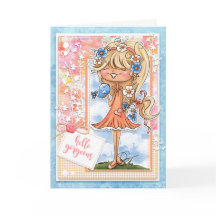 Digi Doodles Hello Gorgeous Greeting Card
