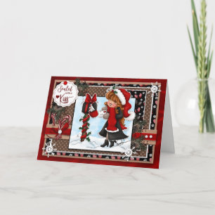 Digi Doodles Sealed with a Kiss Christmas Card