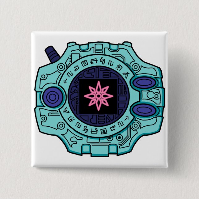 Digimon Digivice of Light 15 Cm Square Badge (Front)