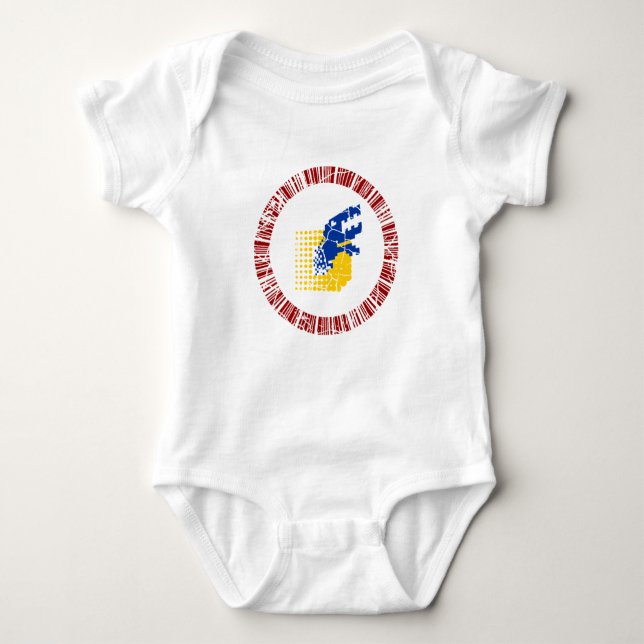 Digimon Tamers Card Symbol   Baby Bodysuit (Front)
