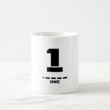 Digit 1(One) NATO Phonetic Number & Morse Code