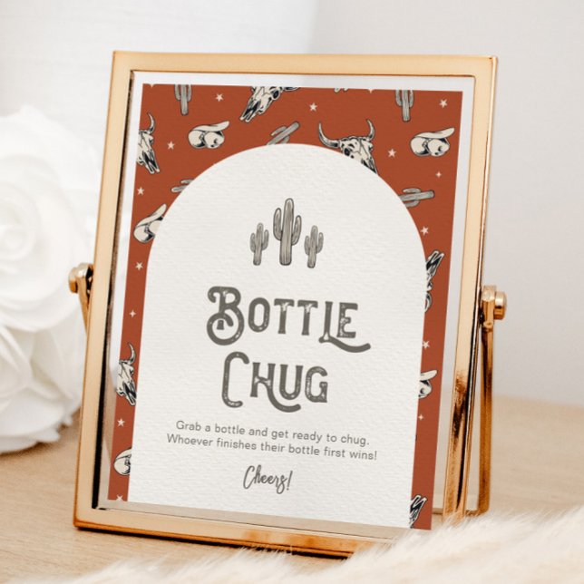 Digital 8x10 Western Shower Bottle Chug Sign (Creator Uploaded)