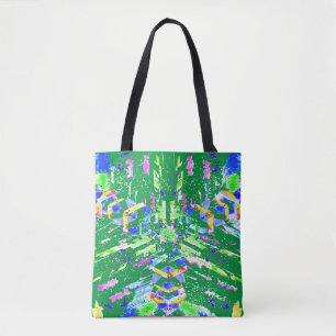 Digital abstract art we call it chaos   tote bag