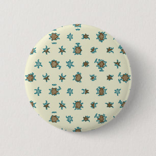 Digital abstract background.Geometric pattern 6 Cm Round Badge