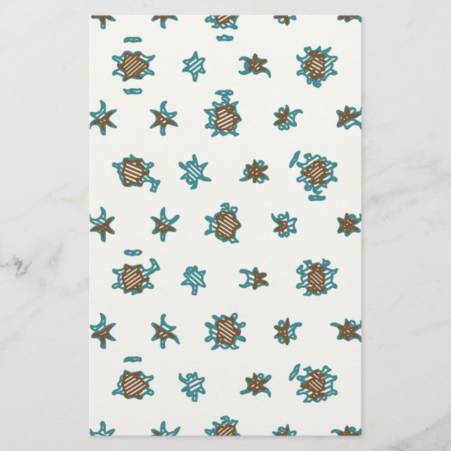 Digital abstract background.Geometric pattern Stationery (Front)