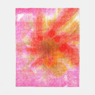 Digital abstract background with brushstroke paste fleece blanket