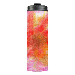 Digital abstract background with brushstroke paste thermal tumbler
