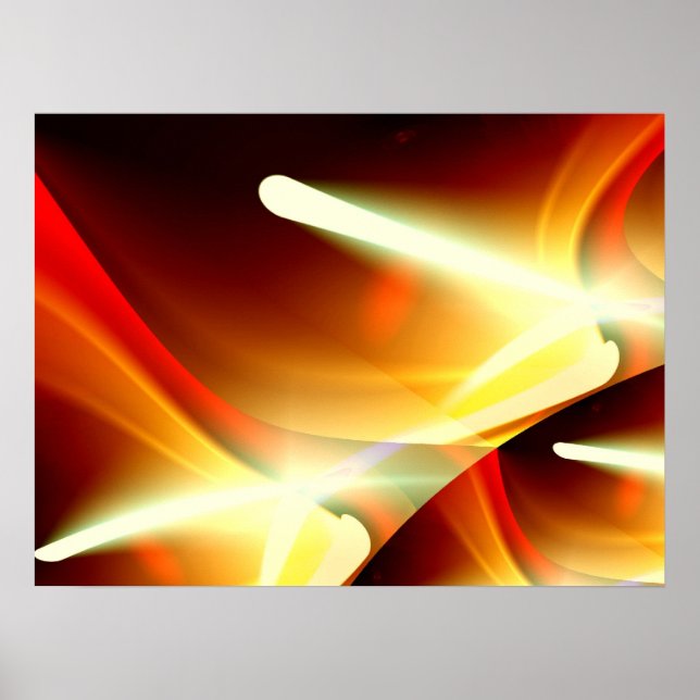 Digital Abstract  - Computer Art Modern Poster (Front)