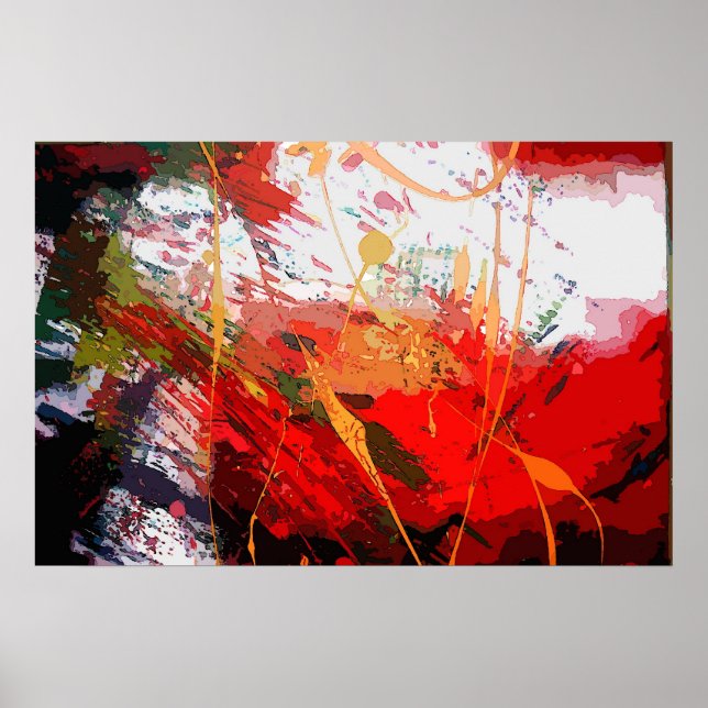 Digital Abstract Painting Posters Prints (Front)