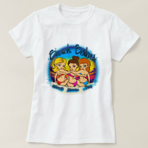 Digital Airbrush Beach Babes T-Shirt