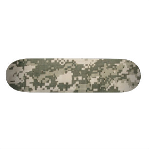 Digital Army Camouflage Skateboard Pro