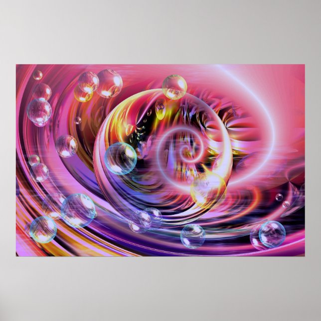 Digital Art Abstract Painting Wall Poster Print (Front)