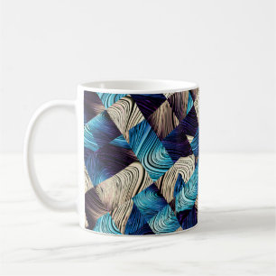 Digital art abstract pattern. Abstract blue image Coffee Mug