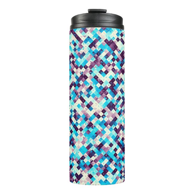 Digital art abstract pattern. Abstract geometric i Thermal Tumbler (Front)