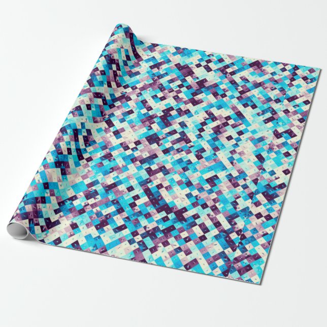 Digital art abstract pattern. Abstract geometric i Wrapping Paper (Unrolled)