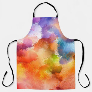 Digital art abstract pattern. Hand drawing modern Apron