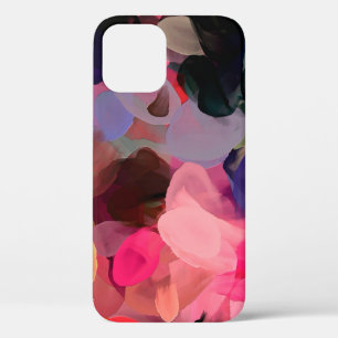 Digital art abstract pattern. Hand drawing modern iPhone 12 Case