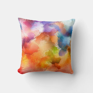 Digital art abstract pattern. Hand drawing modern  Cushion
