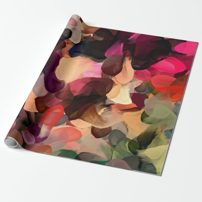Digital art abstract pattern. Hand drawing modern  Wrapping Paper (Unrolled)