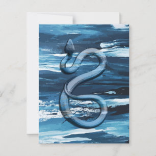 Digital Art Beautiful Snakes #01 Postcard