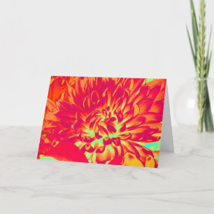 Digital Art Flower Birthday Card