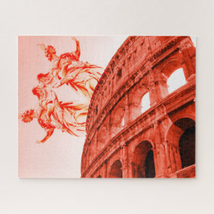Digital art of Colosseum and statues / sculptures Jigsaw Puzzle
