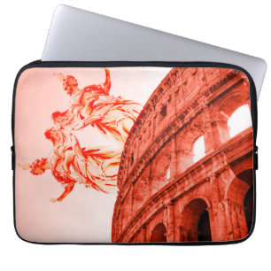 Digital art of Colosseum and statues / sculptures Laptop Sleeve