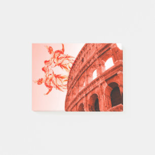 Digital art of Colosseum and statues / sculptures Post-it Notes