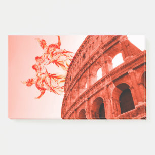 Digital art of Colosseum and statues / sculptures Post-it Notes