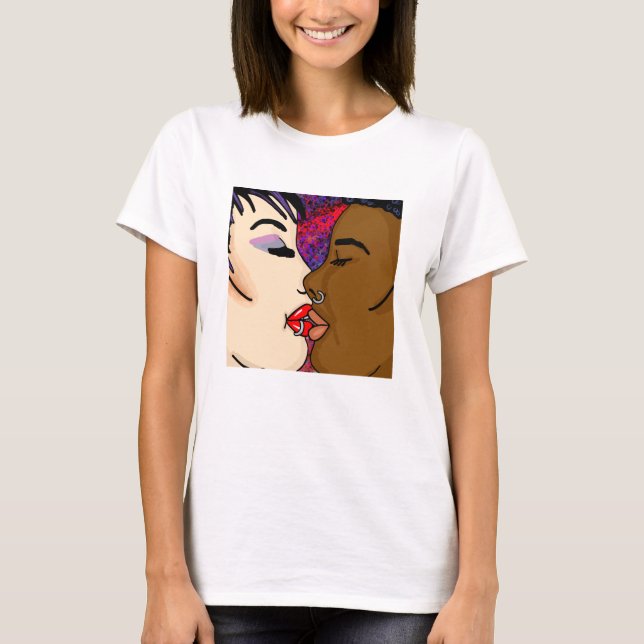 Digital Art | Romantic Kiss T-Shirt (Front)