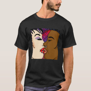 Digital Art   Romantic Kiss T-Shirt