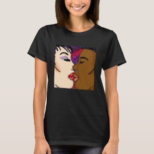 Digital Art   Romantic Kiss T-Shirt