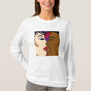 Digital Art Romantic Kiss T-Shirt