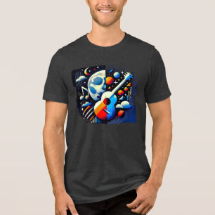 Digital Art T-Shirt - Digital Bloom Tri-Blend Shirt