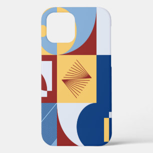 Digital artwork graphic design of simple pattern m iPhone 12 case