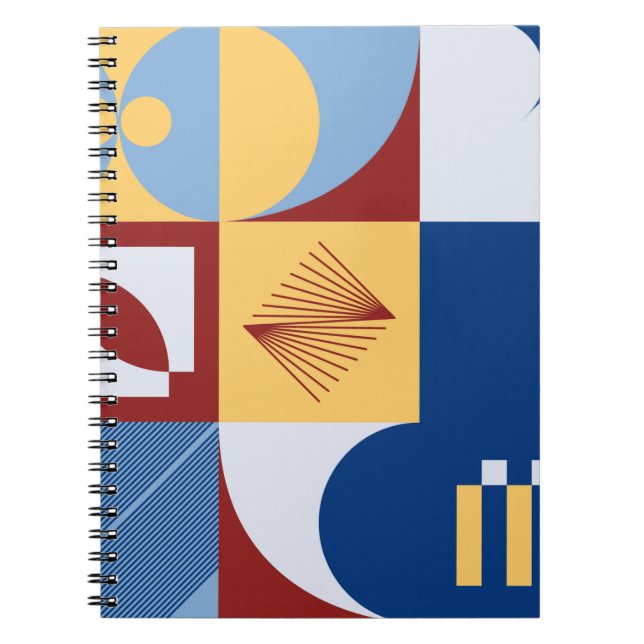 Digital artwork graphic design of simple pattern m notebook (Front)