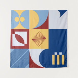 Digital artwork graphic design of simple pattern m tapestry