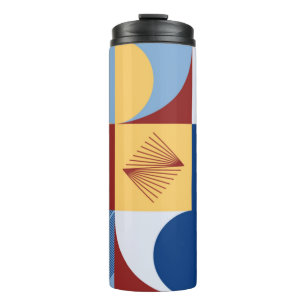 Digital artwork graphic design of simple pattern m thermal tumbler