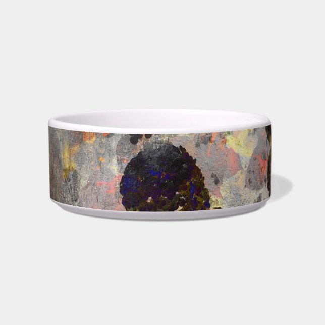 Digital background art of floral / flower pattern bowl (Front)