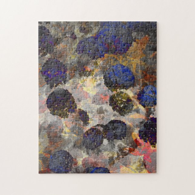 Digital background art of floral / flower pattern jigsaw puzzle (Vertical)
