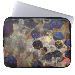 Digital background art of floral / flower pattern laptop sleeve