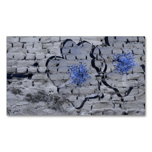 Digital background art of floral / flower pattern 	Magnetic business card