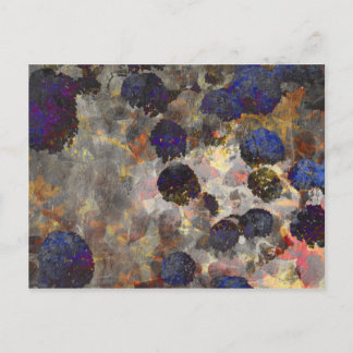 Digital background art of floral / flower pattern postcard