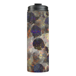 Digital background art of floral / flower pattern thermal tumbler