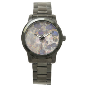 Digital background art of floral / flower pattern watch