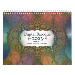 Digital Baroque 2023 Fractal Calendar